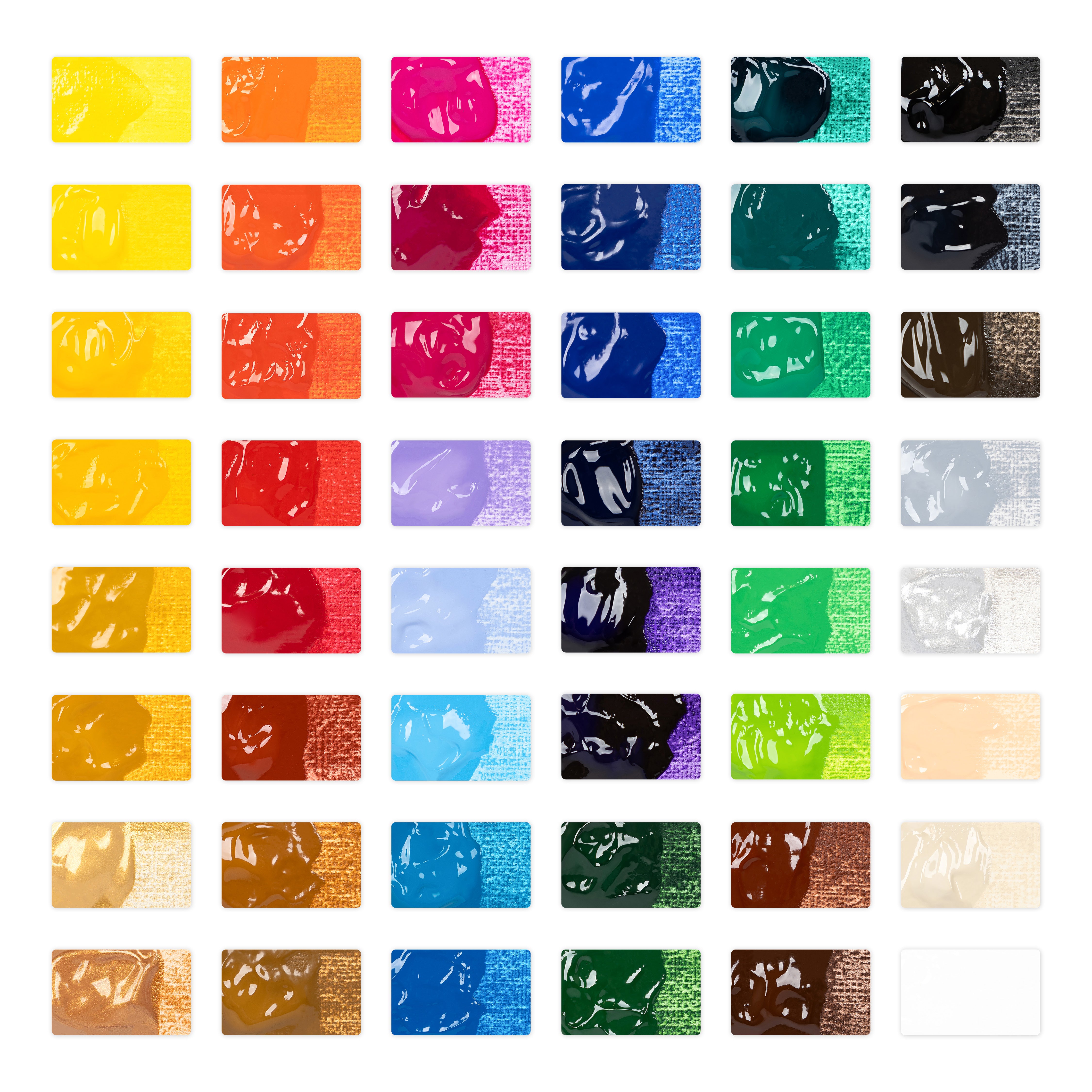 48 Teiliges Acrylfarben Set