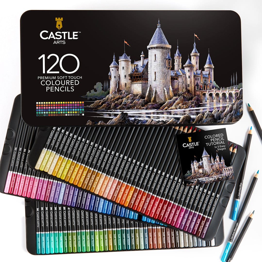 462 Piece Expert Drawing and Colouring Pencil Tin Bundle