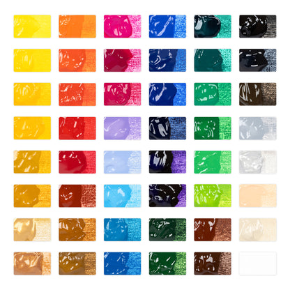 48 Teiliges Acrylfarben Set
