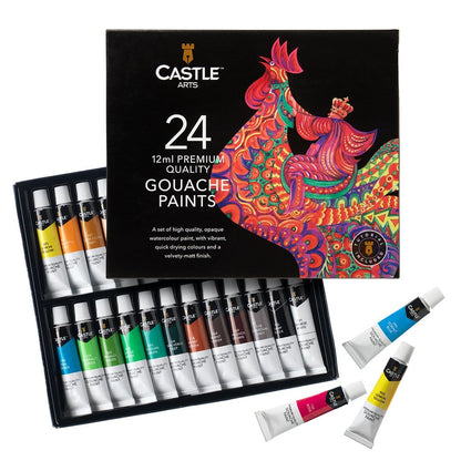 24 Piece Gouache Paint Set