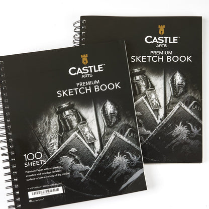 200 Page Sketchbook Double Pack  9” x 12”